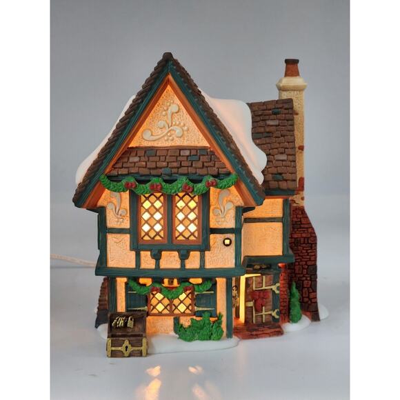 Dept 56 The Spider Box Locks Dickens Village Heritage Collection In Box VTG 1999